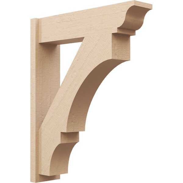 Ekena Millwork 8-in W x 32-in D x 40-in H Balboa Trad Rough Cedar Woodgrain TimberThane Outlooker, Primed Tan OUTUR080X32X40BOA04RCPR - main